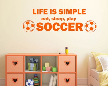 La vie est simple Mangez du sommeil Jouez au football